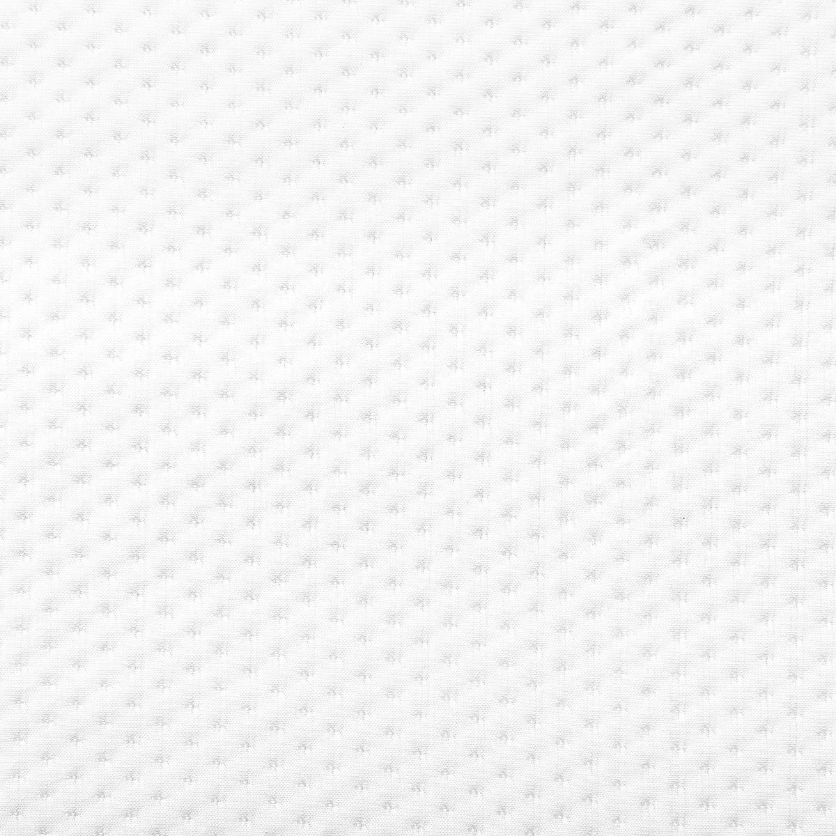 SCHAUMMATRATZE H2/3 Mittel 140/200 cm Pearl - Weiß, Textil (140/200cm) - Beliani