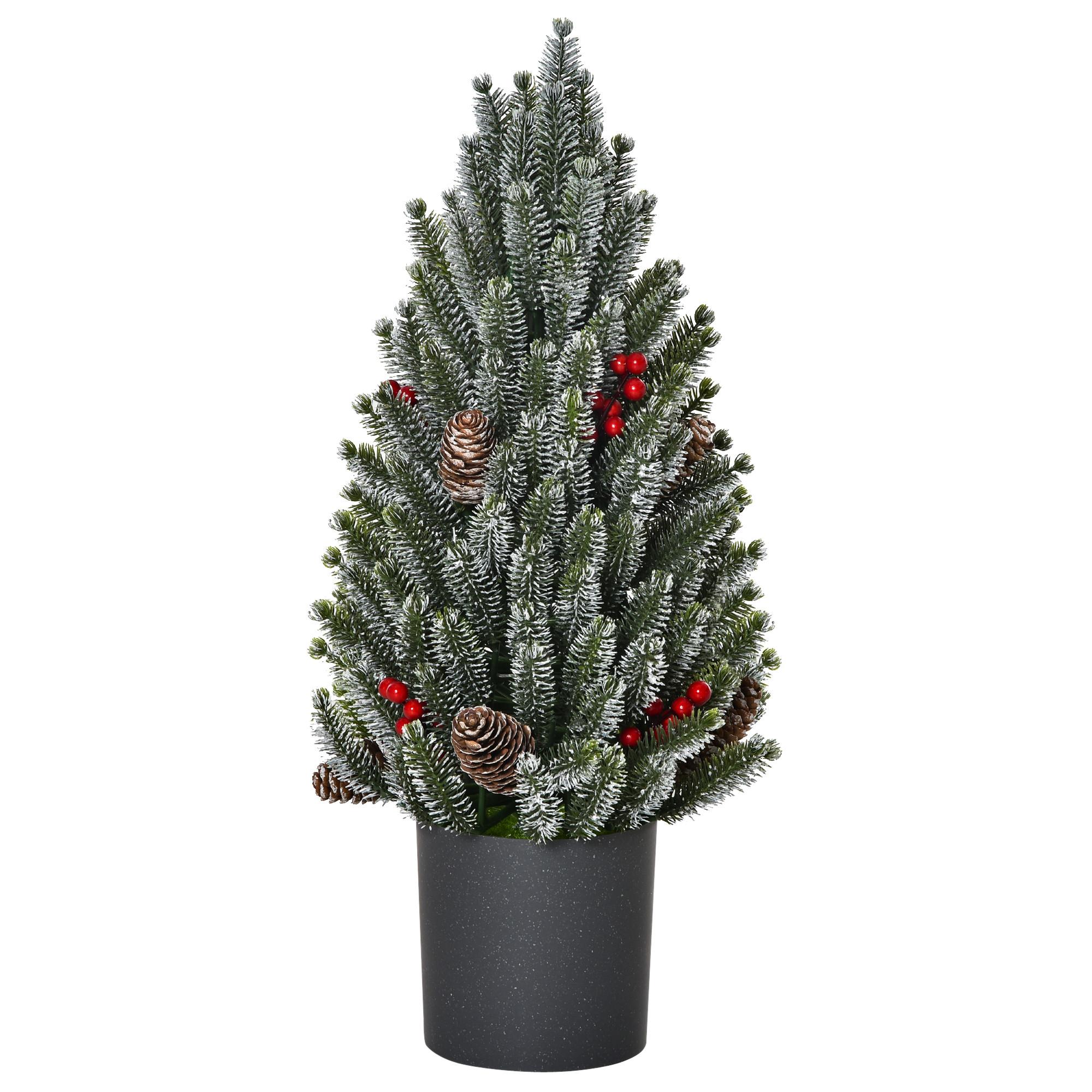 KÜNSTLICHER Weihnachtsbaum Tisch-Christbaum 170 Äste PE Kunststoff Grün - Grün, Kunststoff (47cm) - HOMCOM