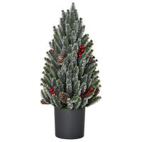 KÜNSTLICHER Weihnachtsbaum Tisch-Christbaum 170 Äste PE Kunststoff Grün - Grün, Kunststoff (47cm) - HOMCOM