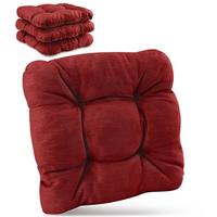 STUHLKISSEN HighLux SK 40x40x8cm Rot (4tlg) - Rot, Textil (40/40cm) - Beautissu 