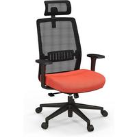 BÜROSTÜHL 126cm Schwarz - Schwarz, Metall (65/126/60cm) - COSTWAY