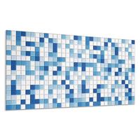 WANDPANEEL 10x 40x20 cm selbstklebend Dunevale - Pastellblau, Kunststoff (20/1.6/40cm) - Wallfluent