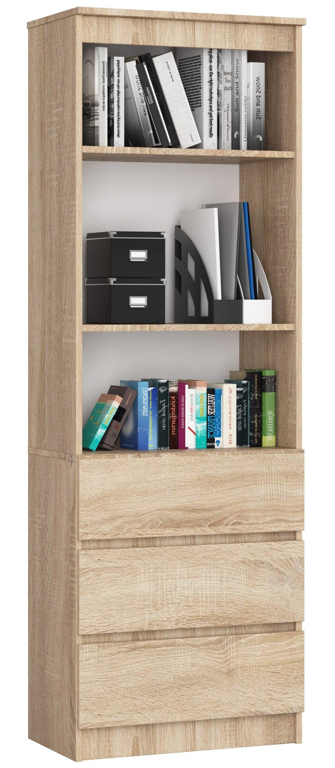 STANDREGAL Eiche Sonoma 180/60/35 - Sonoma Eiche, Holzwerkstoff (60/180/35cm) - RAUMHIRSCH FURNITURE