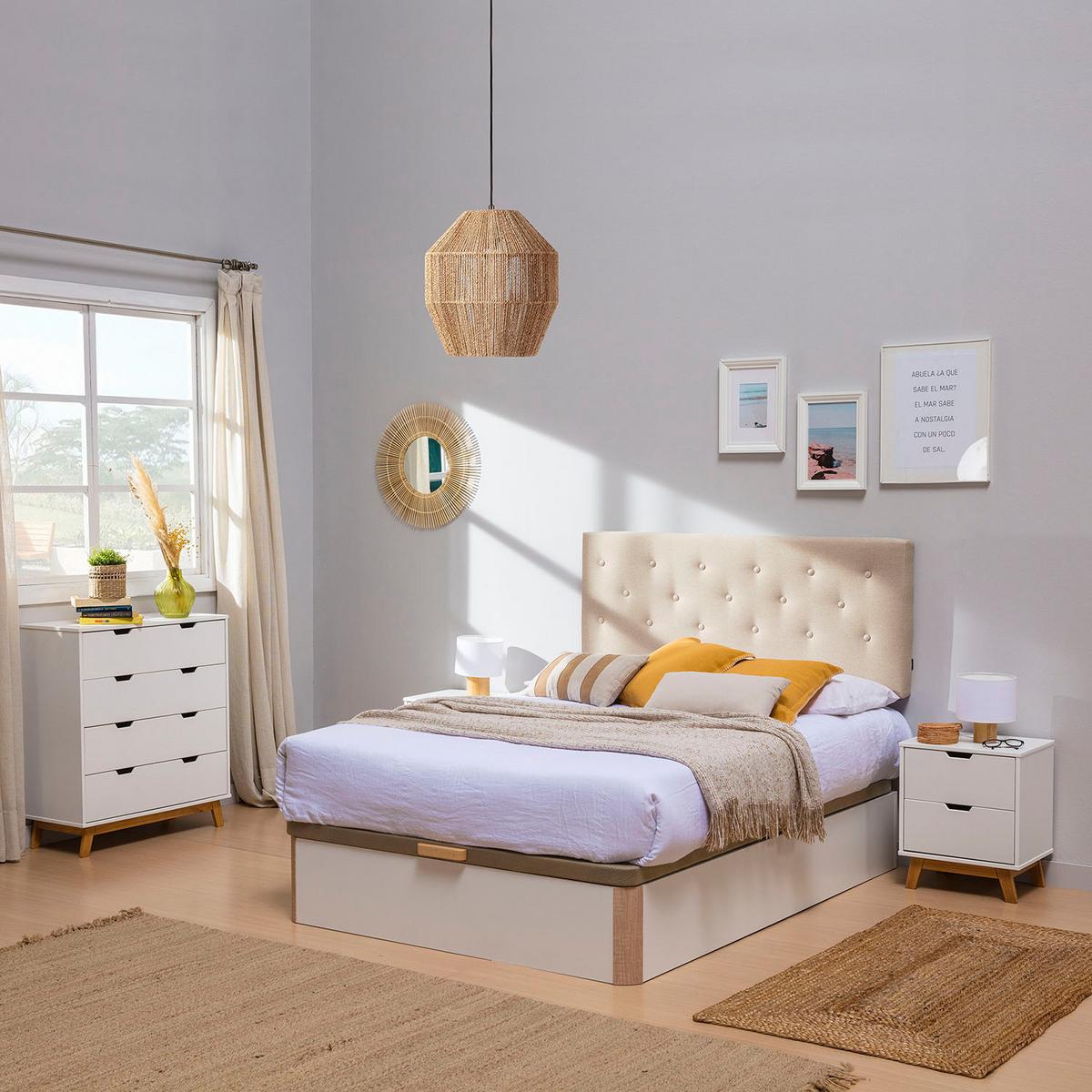 HÄNGELEUCHTE﻿ 30/30/155 Ishi - Beige, Naturmaterialien (30/30/155cm) - VS Venta-stock