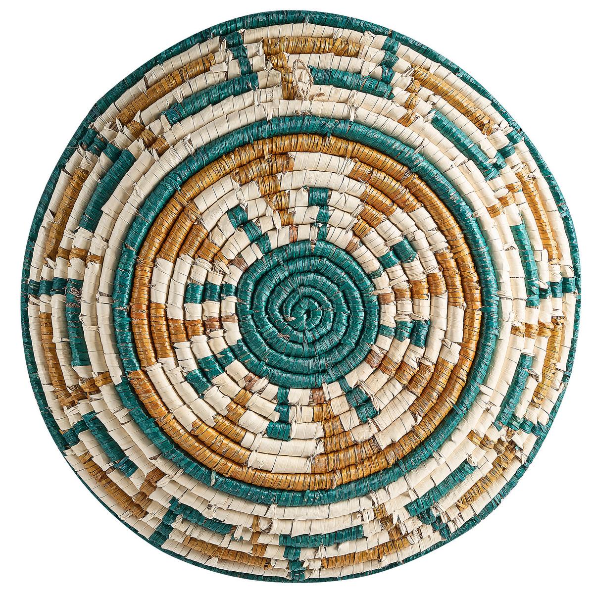 WANDDEKORATION Seegras bunt Namdinh - Multicolor, Naturmaterialien (56/56/8cm) - Beliani