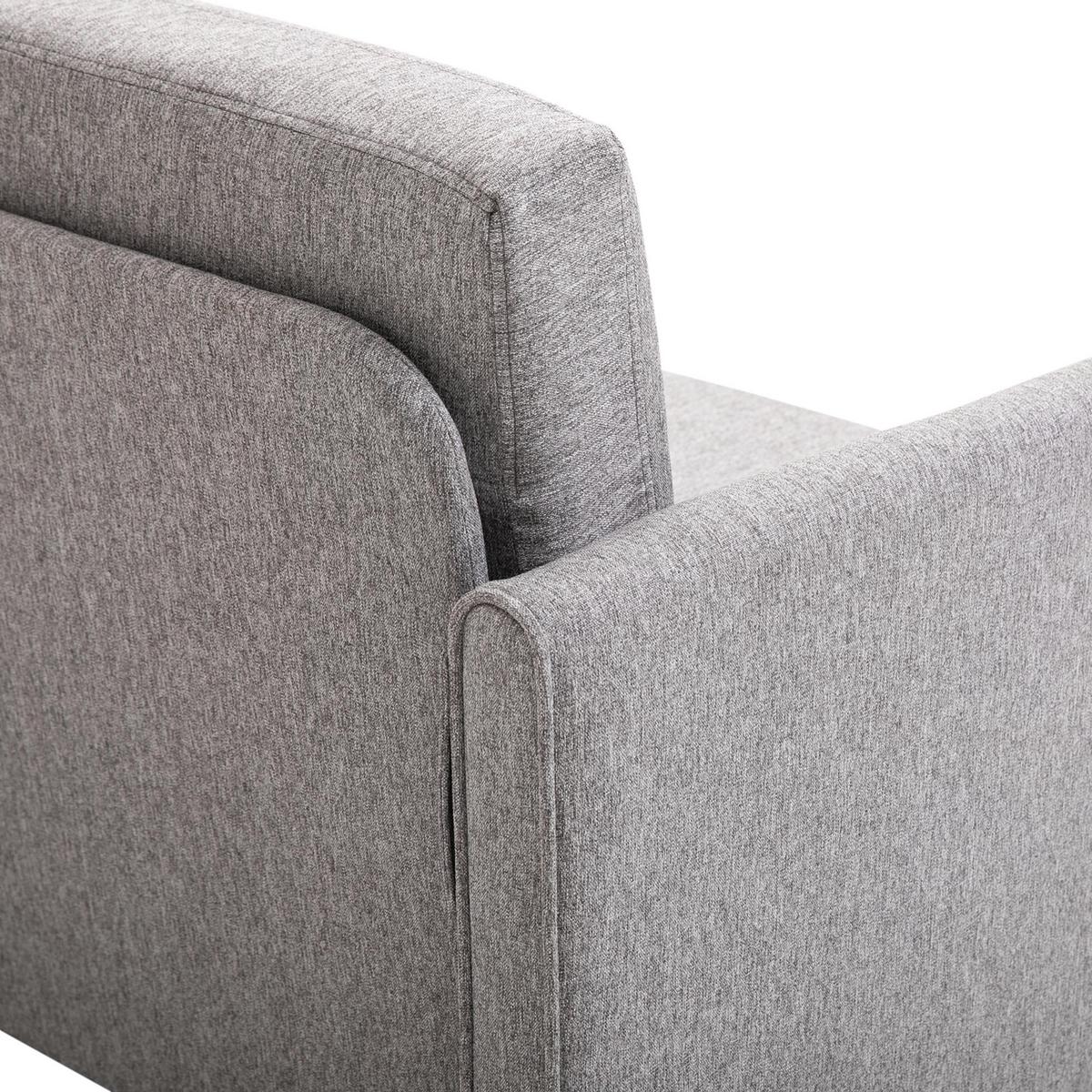 SOFA Zweisitzer Couch Doppelsofamit Kissen Leinen Grau - Hellgrau, Textil (70/78/141cm) - HOMCOM