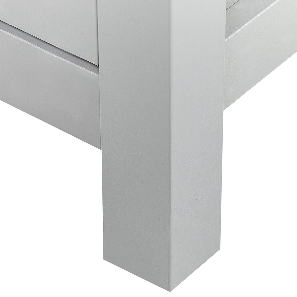 TV-MÖBEL Grau HAMP 39/130/51 cm - Grau, Holzwerkstoff (130/51/39cm) - Beliani
