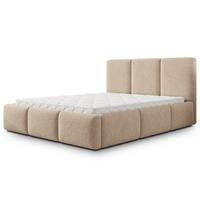 POLSTERBETT ARSIL 140x200 cm mit Bettkästen - Beige - Beige, Holz/Textil (140/200cm) - MASSENO