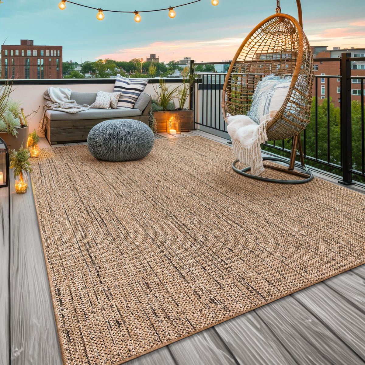 OUTDOORTEPPICH Boho Beige 160 x 220 cm - Beige, Kunststoff (160/220cm) - TT Home