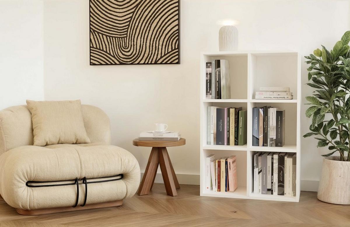 BÜCHERREGAL Weiß 90/65/30 - Weiß, Holzwerkstoff (90/65/30cm) - RAUMHIRSCH FURNITURE