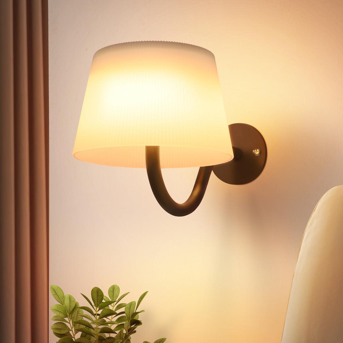 LED-WANDLEUCHTE Radiating 18/13/13 cm - Schwarz, Metall (13/13/18cm) - ZMH
