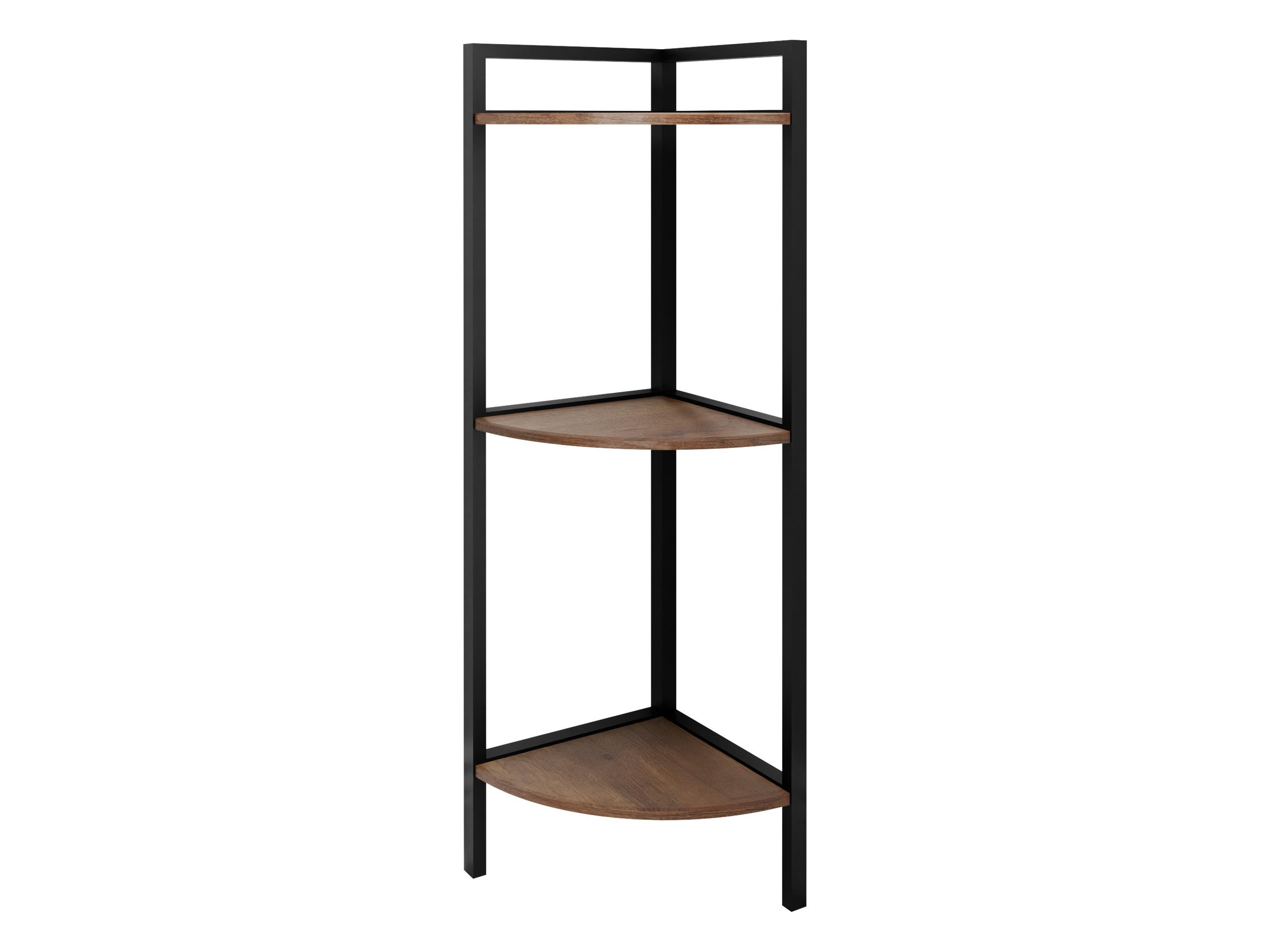 ECKREGAL Batulo - Schwarz, Holzwerkstoff/Metall (24/76/24cm) - MIRJAN24