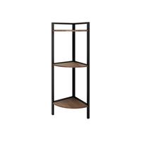 ECKREGAL Batulo - Schwarz, Holzwerkstoff/Metall (24/76/24cm) - MIRJAN24