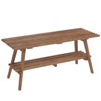 GARDEROBEN-BANK Eiche Dekor - Eiche Wotan, Holz (100/45/35cm) - MCW