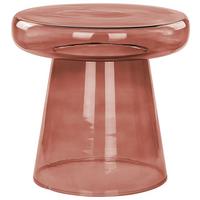BEISTELLTISCH Rot Caldera - Rot, Glas (39/39/40cm) - Beliani