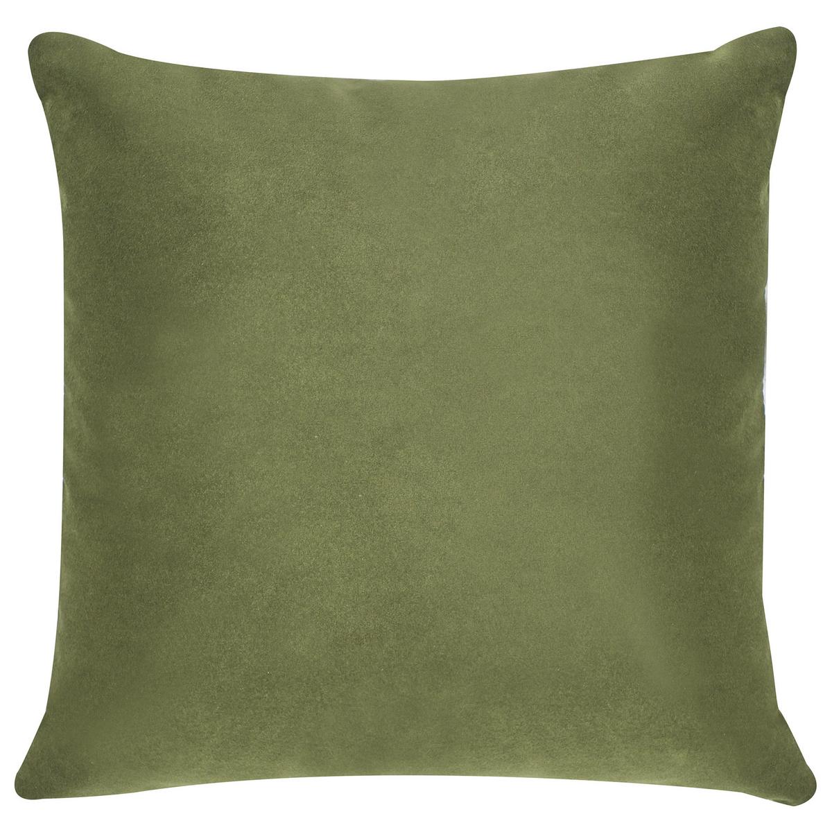 SESSEL Samtstoff Grün Luvos - Braun/Grün, Textil (120/74/108cm) - Beliani