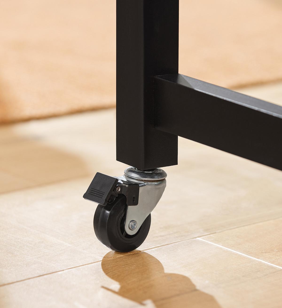 KÜCHENINSEL rollbar Schwarz - Schwarz, Holzwerkstoff (100/94/60cm) - SoBuy