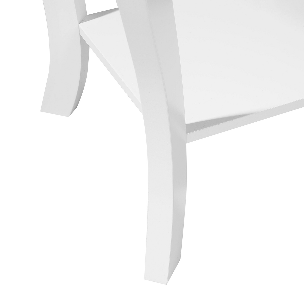 COUCHTISCH weiß quadratisch 38/38 cm Avon - Weiß, Holzwerkstoff (42/38/60cm) - Beliani