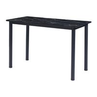 ESSTISCH Tammela - Schwarz, Holzwerkstoff/Metall (120/60/75cm) - [en.casa]