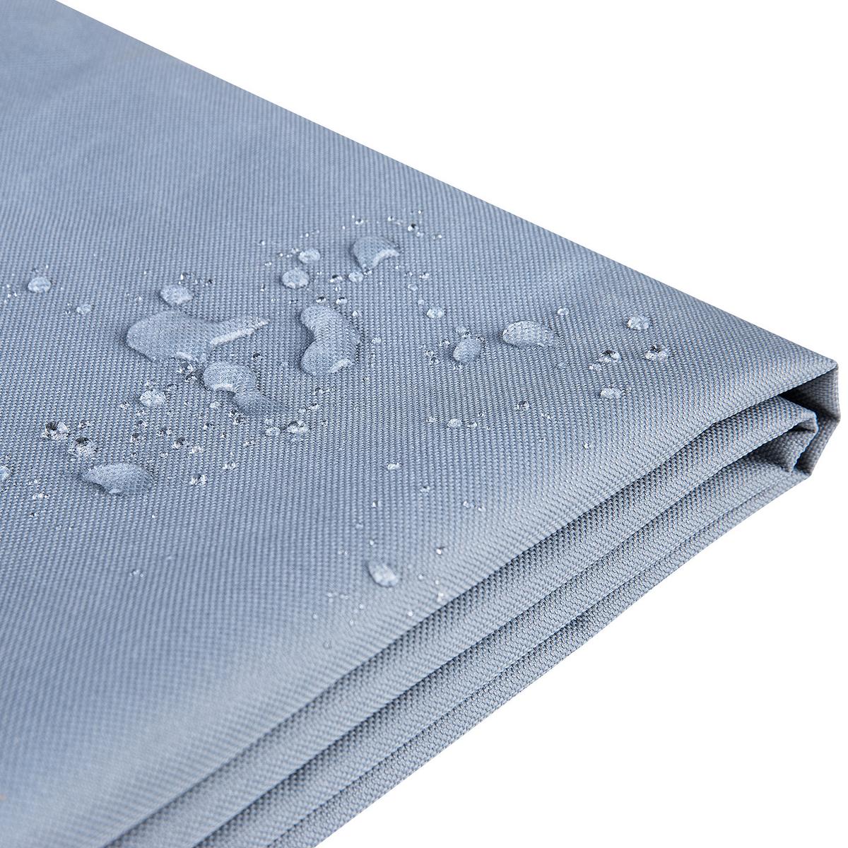 REGENSCHUTZ für Gartenmöbel hellblau 230/225/65 cm Grande Chuva - Blau, Kunststoff (230/65/225cm) - Beliani