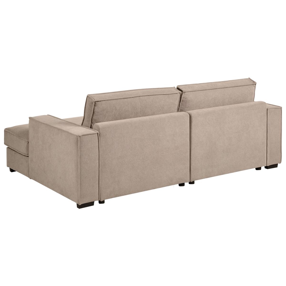 ECKSOFA Stoff Taupe linksseitig Kolding - Taupe/Beige, Textil (228/152cm) - Beliani