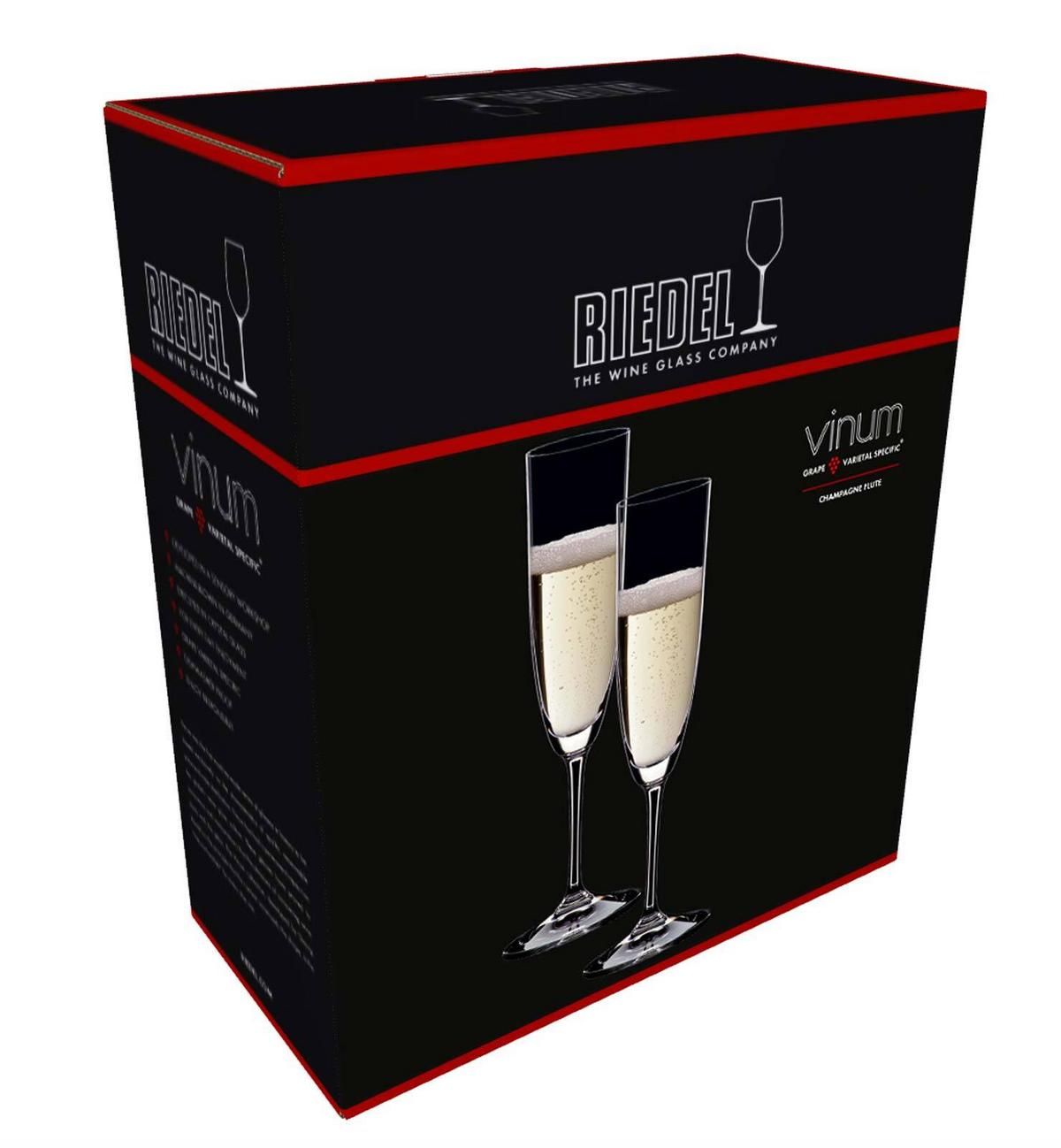 CHAMPAGNER-FLÖTEN Vinum transparent 160 ml 2er Set - Transparent, Glas (0.16L) - Riedel