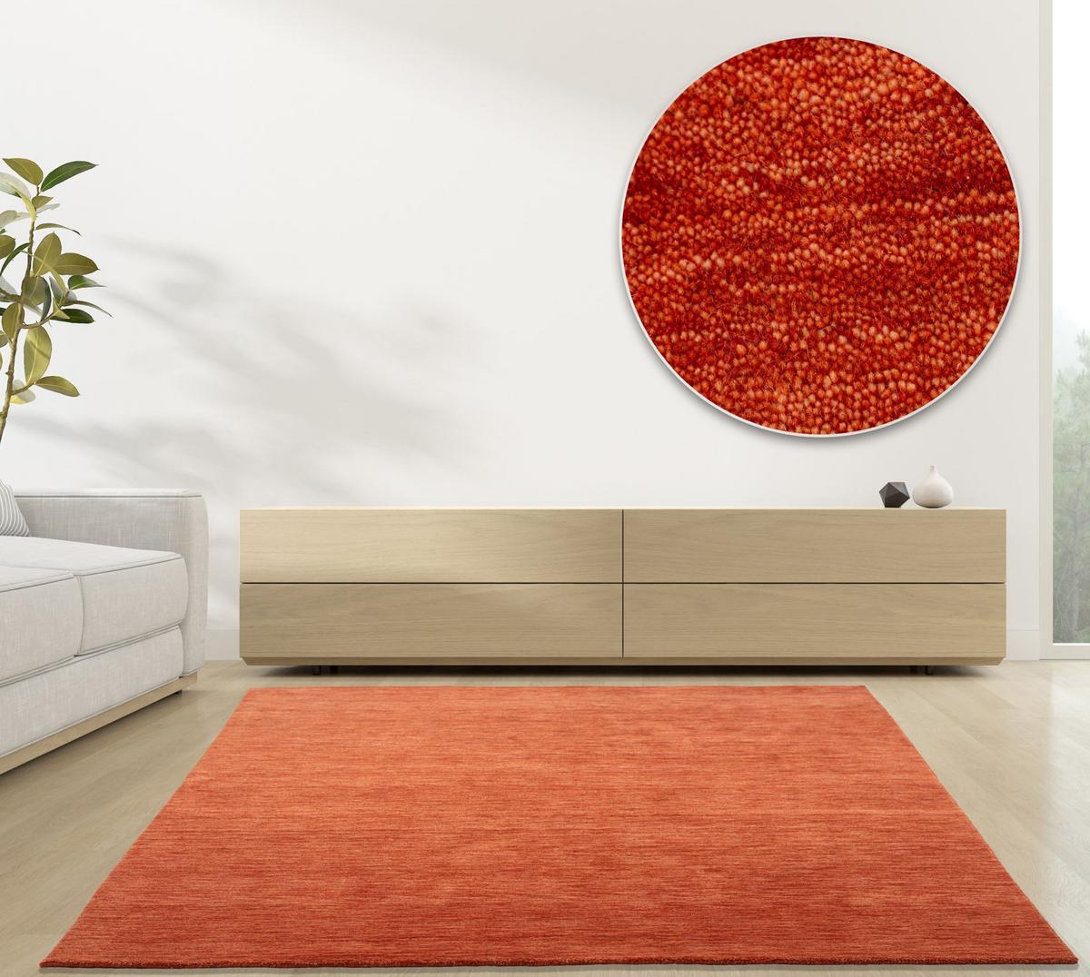 WEBTEPPICH Luxus Designerteppich 140x200 cm - Terracotta, Textil (140/200cm) - Rug and Roll