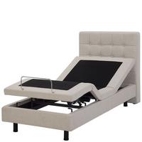 POLSTERBETT 90/200cm Beige Duke - Beige, Textil (90/200cm) - Beliani