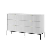SIDEBOARD STELLARE 154/91/39 cm mit 6 Schubladen Weiß - Weiß, Holzwerkstoff (154/91/39cm) - MASSENO