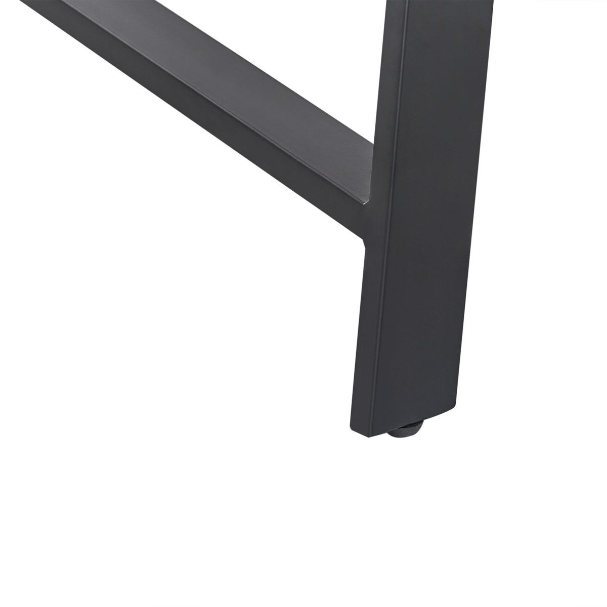 COUCHTISCH Dunkler Holzfarbton/Schwarz Warton - Dunkelbraun/Schwarz, Holz (130/70/44cm) - Beliani