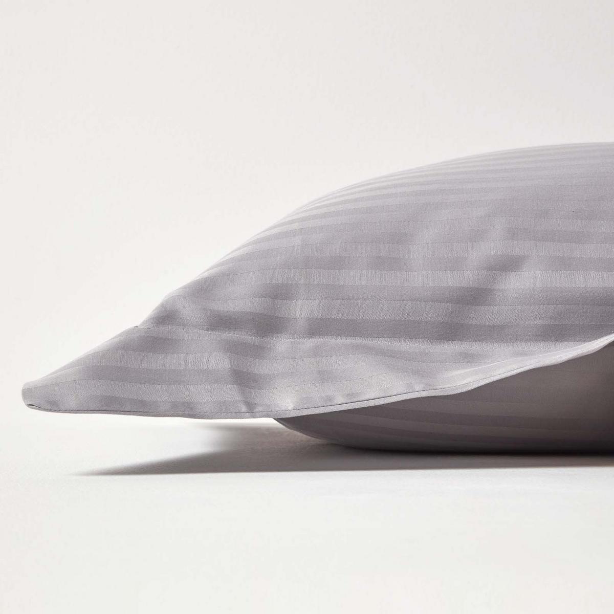 KISSENBEZUG Damast mit Stehsaum, Fadendichte 330 - Grau, Textil (48/74cm) - Homescapes