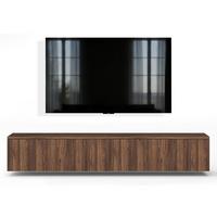 LOWBOARD Barvo 2x100 Nussbaum Warmia 200/34/32 cm – hängendes TV-Board - Nussbaumfarben, Holzwerkstoff (200/34/32cm) - AX Living
