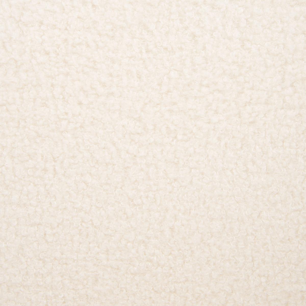 SEESEL Bouclé Weiß Skei - Dunkelbraun/Weiß, Textil (67/69/66cm) - Beliani