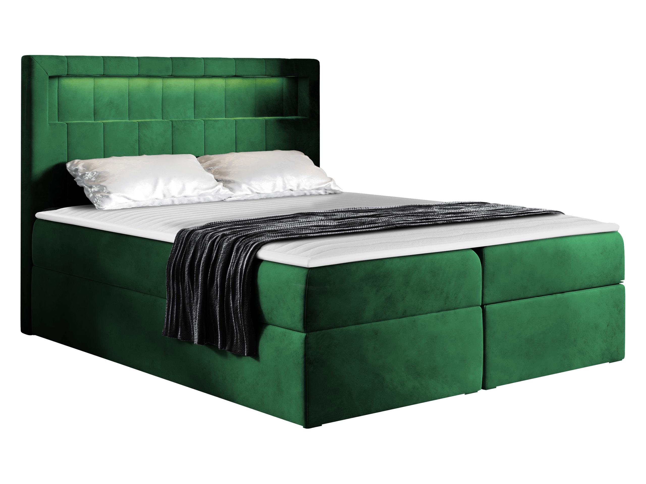 BOXBETT Aspen - H3 - Grün, Holz/Textil (160/200cm) - MIRJAN24