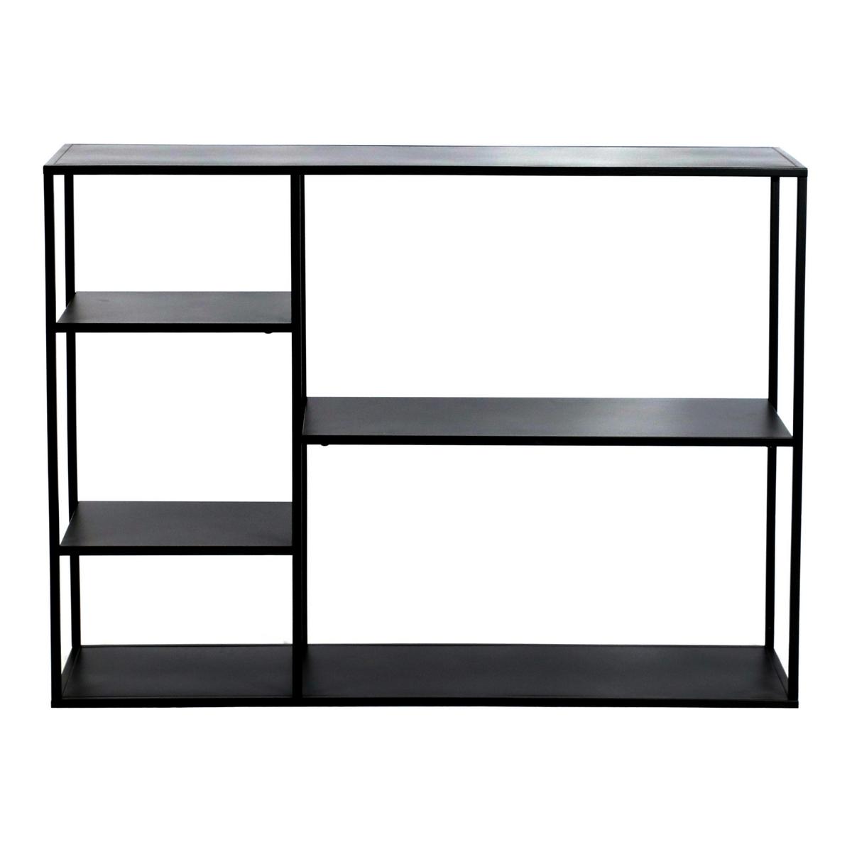 STANDREGAL Isojoki - Schwarz, Metall (120/87.5/35cm) - [en.casa]