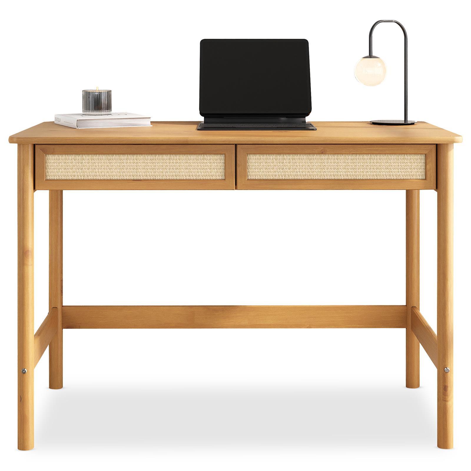 SCHREIBTISCH RODRIGO Eiche - Eichefarben, Holz (110/54/76cm) - IDIMEX