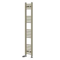 HANDTUCHHEIZKÖRPER 300 x 1400 mm Beige mit Thermostatventil Badheizkörper gerade mit Seitenanschluss - Beige, Metall (30/140/3cm) - LuxeBath