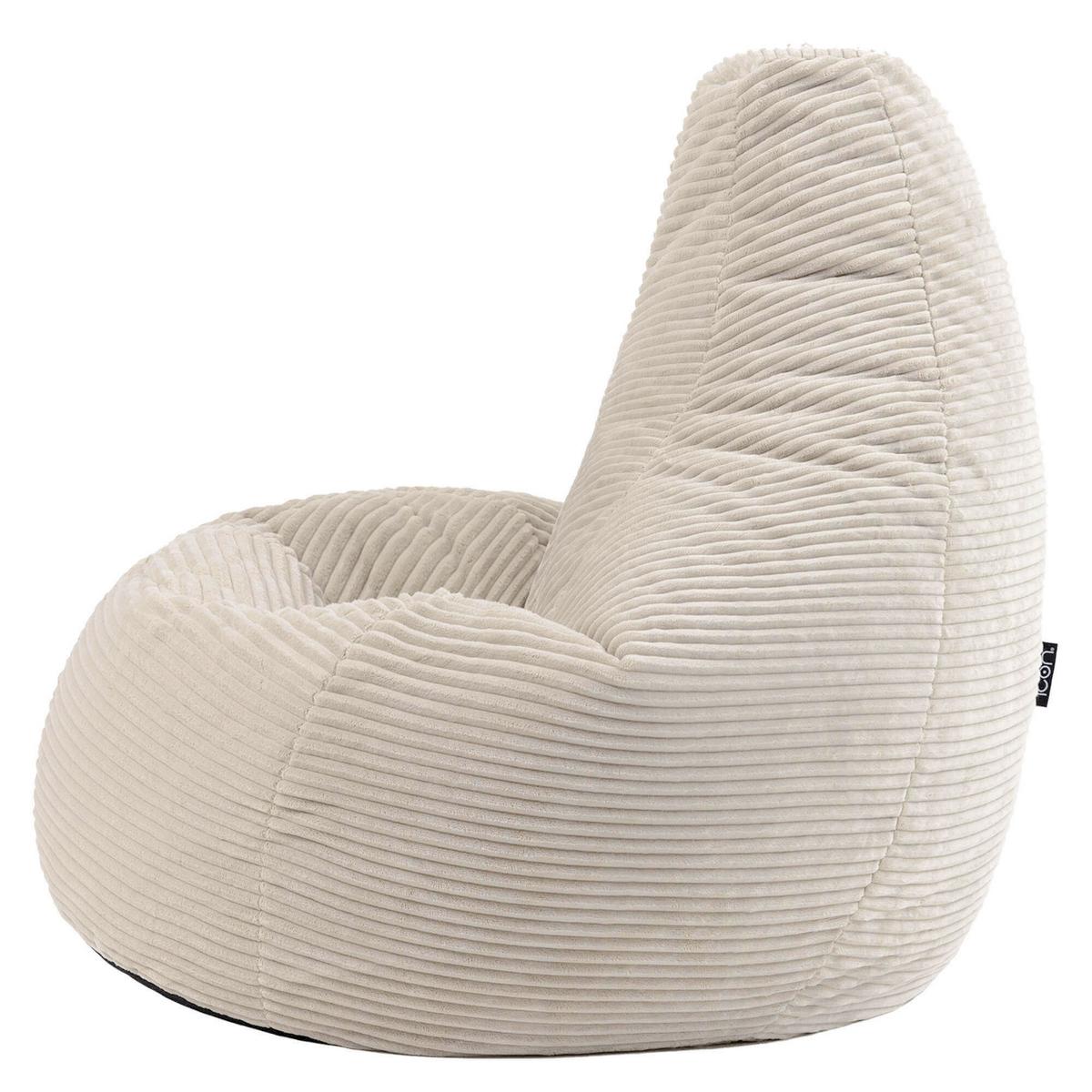 SITZSACK Sessel aus Cord 2-tlg. - Beige, Textil (82/76/82cm) - icon