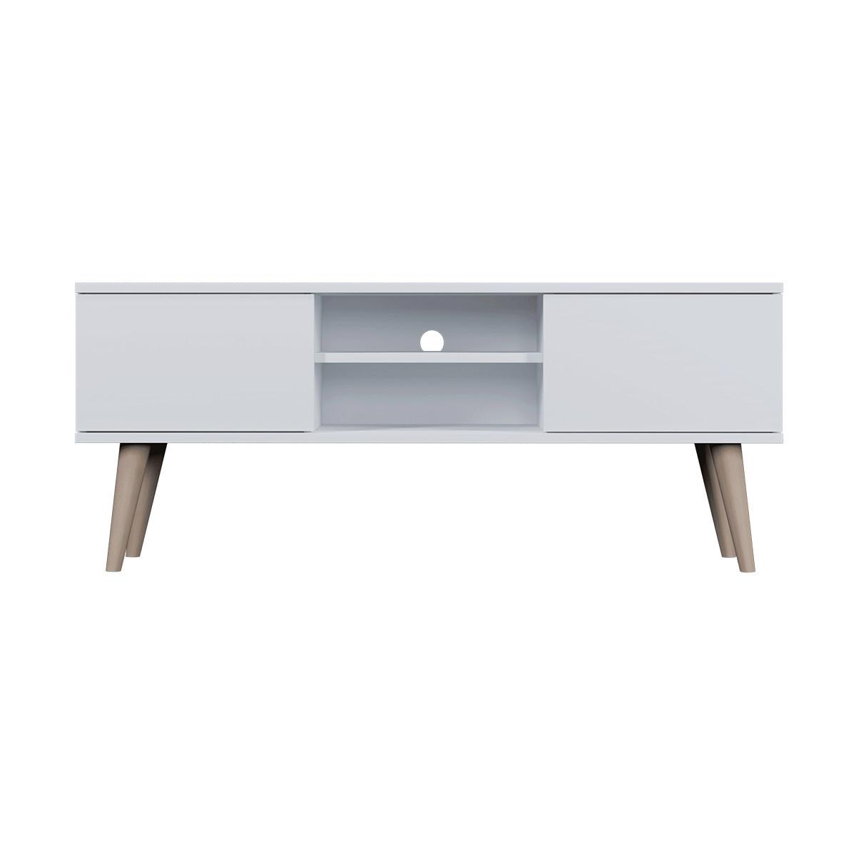 TV-MÖBEL Toronto Weiß - Weiß, Holzwerkstoff (120/35/55cm) - Petits-meubles