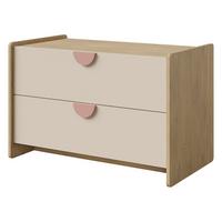TV-LOWBOARD Lexi 2S 11 - Eichefarben/Rosa, Holzwerkstoff/Kunststoff (94/61/50cm) - MIRJAN24
