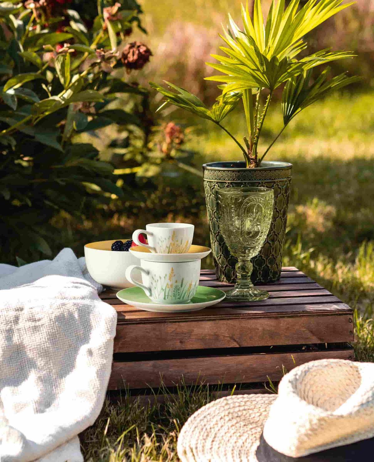 KAFFEESERVICE Liberty Meadow Grasses Green grün 20-tlg. - Grün, Keramik (2/2/2cm) - Seltmann Weiden