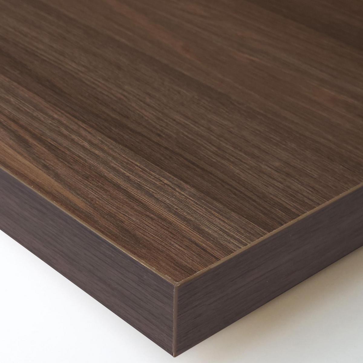 LOWBOARD, Dunkler Eiche und Schwarz, 207/37/50cm - Hellbraun, Holzwerkstoff (207/50/37cm) - Skraut Home
