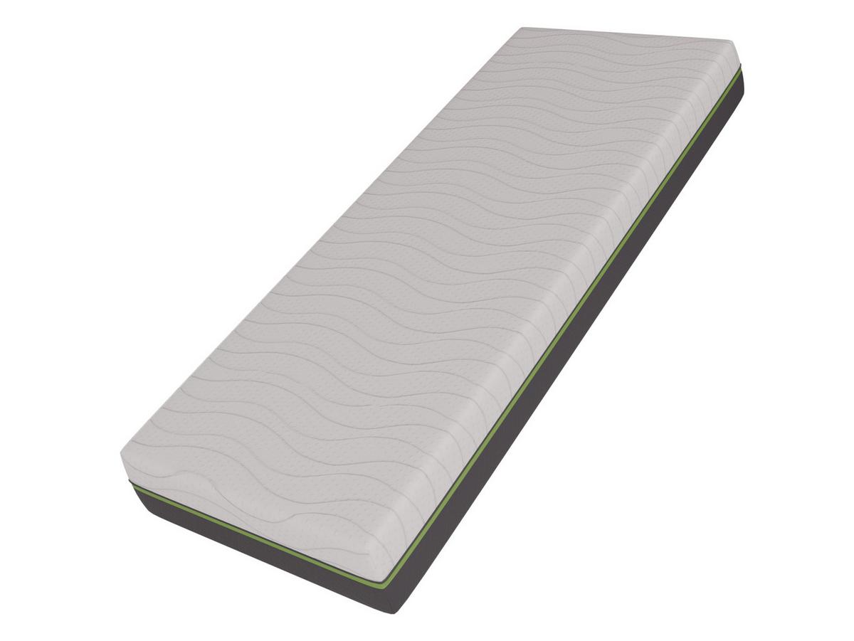 FEDERKERNMATRATZE Arlan 21 cm - H3/H4 - Weiß/Grau, Textil (140/200cm) - MIRJAN24