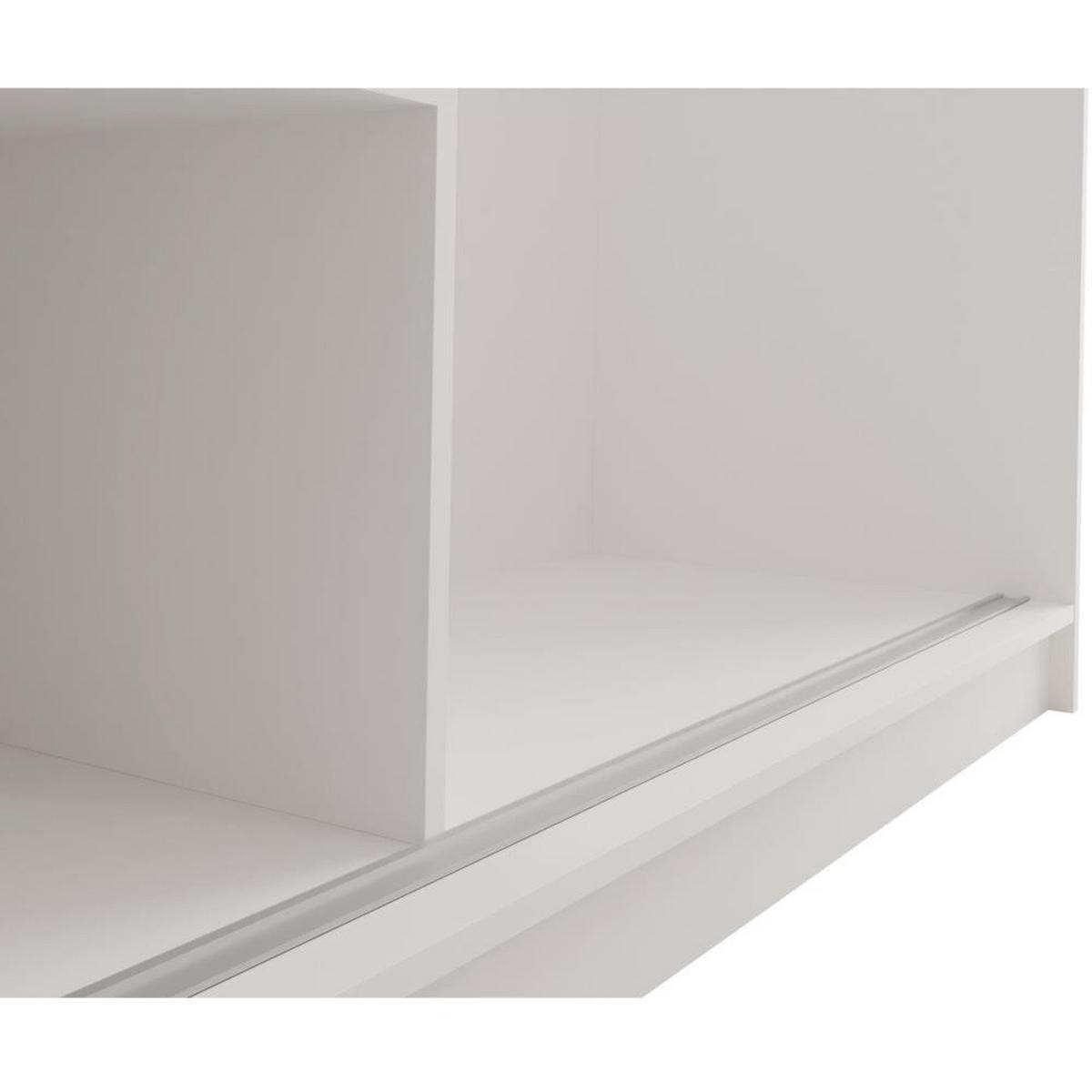 SCHWEBETÜRENSCHRANK Gaja 150/216/61 graphit mit Spiegel - Graphitfarben, Holzwerkstoff (150/216/61cm) - Beautysofa
