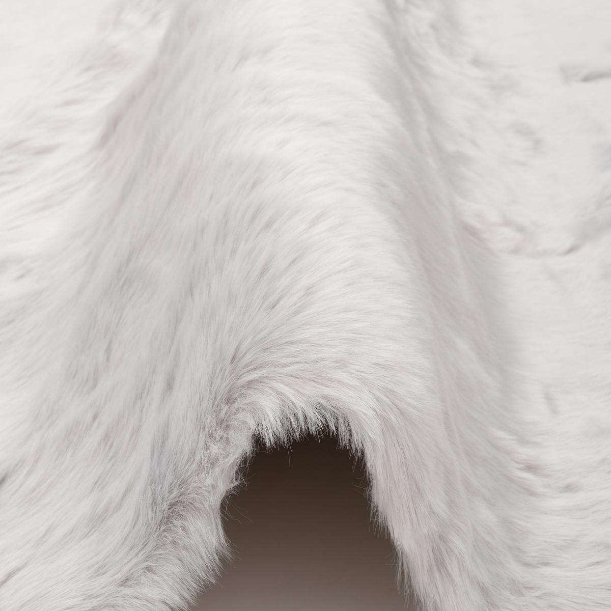LUXUS SUPER SOFT FELLTEPPICH ASPEN MELIERT - Hellgrau, Textil (70/140cm) - Pergamon