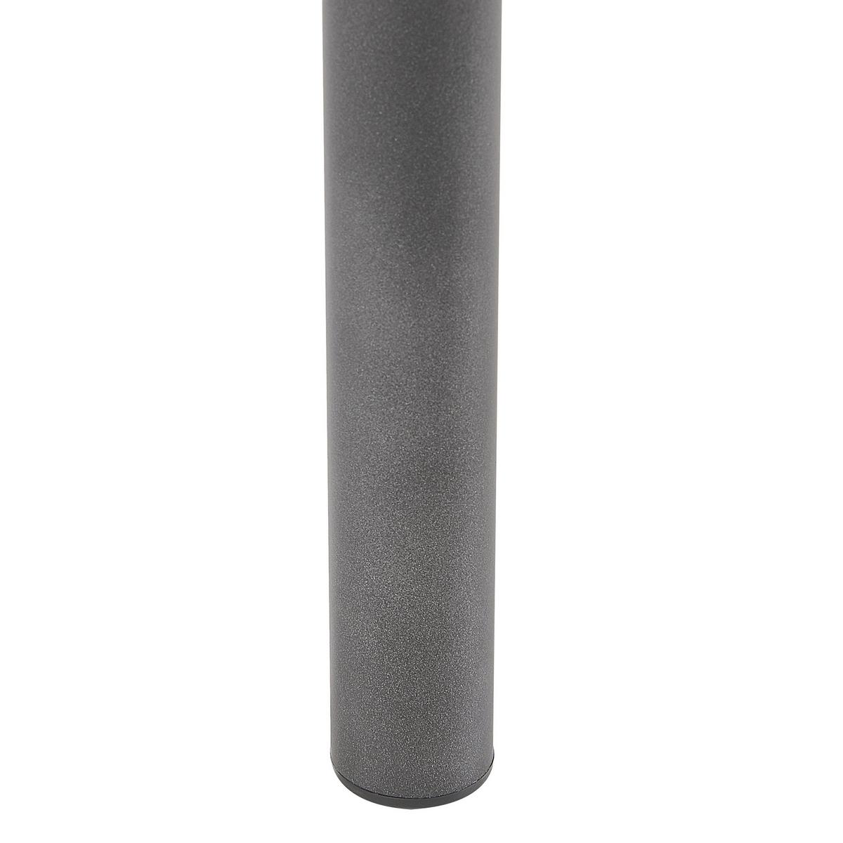 ESSGRUPPE Grau meliert, Schwarz 4-Sitzer 110/70 cm Velden - Grau, Holzwerkstoff (110/81/70cm) - Beliani