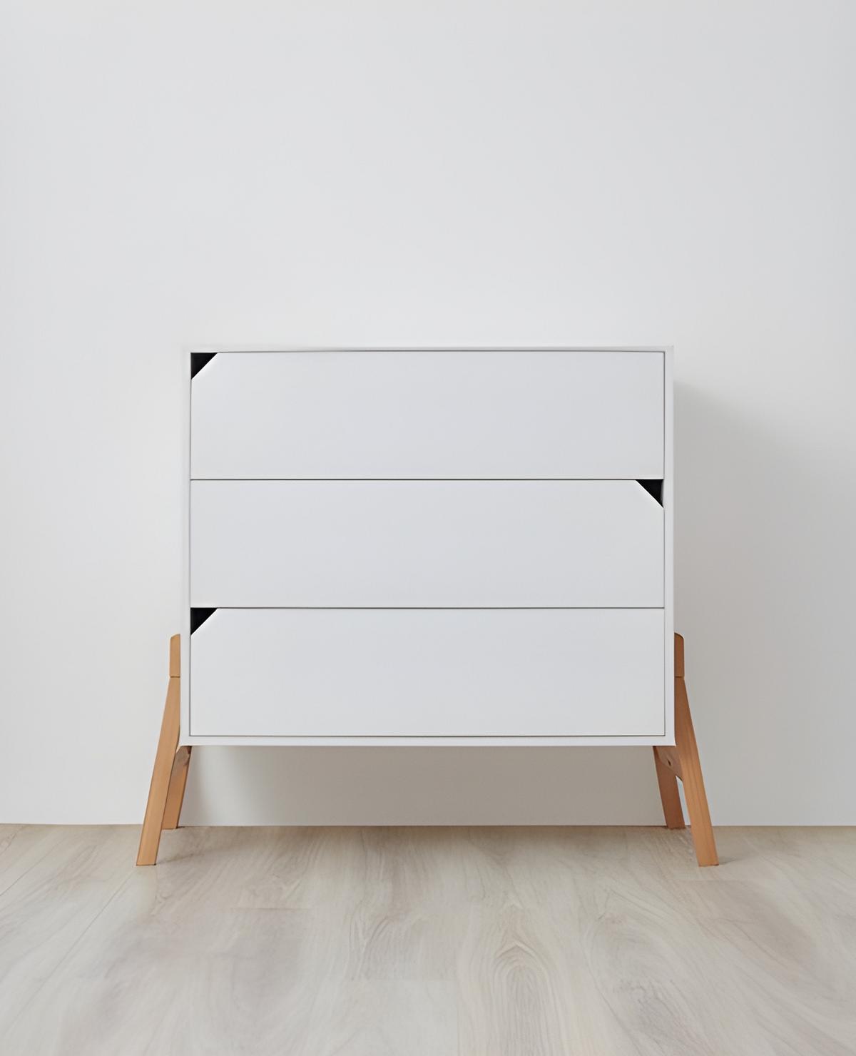 KINDERKOMMODE Lotta – rustikale Eleganz und Funktionalität Weiß - Weiß, Holzwerkstoff (107/93/50cm) - RAUMHIRSCH FURNITURE