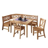 ECKBANKGRUPPE im modernen Landhausstil Deborah Massivholz Buche - Buchefarben, Holz (179/1/139cm) - 58aufmkessel