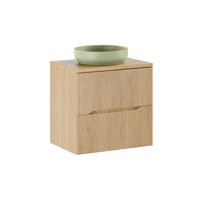 WASCHTISCH 60.6cm Isaline Helle Eiche - Braun, Holzwerkstoff (60.6/59/46cm) - Petits-meubles
