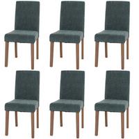 ESSZIMMERSTUHL Grün 6er-Set - Grün, Textil (42/90/50cm) - MCW